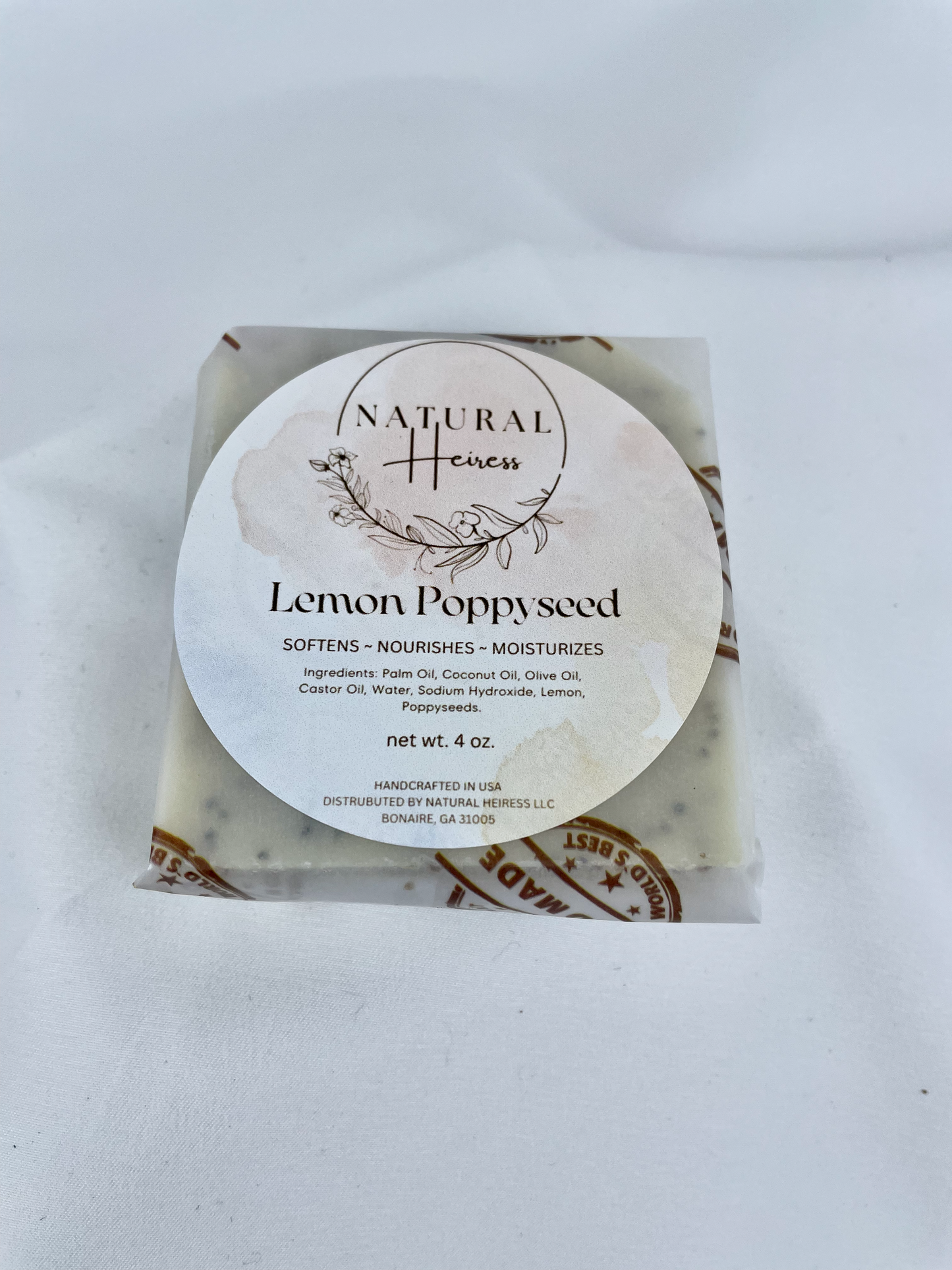 NH Lemon Poppyseed Soap